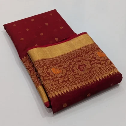 Chanderi Handwoven Handloom Silk Saree